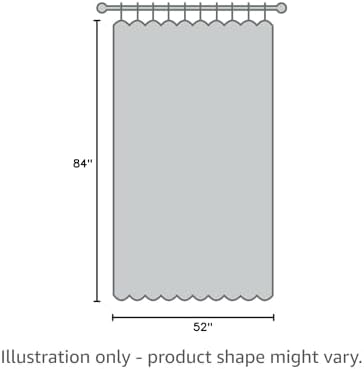 NICETOWN 2 Panels Grey Blackout Outdoor Curtains for Patio Waterproof 84"...