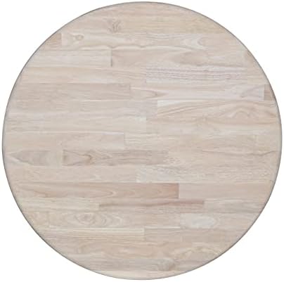 IC International Concepts, 30" Round Top Pedestal Dining Table, Solid Re...