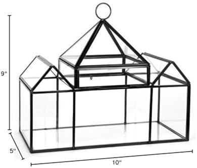 D'Eco Glass Castle Plant Terrarium, Centerpiece & Wedding Letterbox