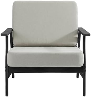3 Piece Wood Patio Chair Outdoor Bistro Set, Outdoor Armchair All Weather Pat...