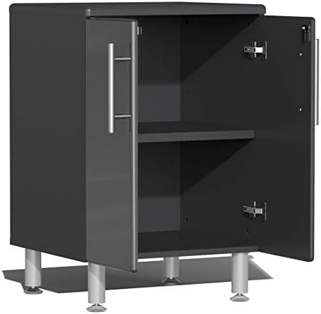 Ulti-MATE UG22082G 8-Piece Garage Cabinet Kit with Bamboo Worktop in Graphite...