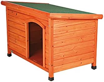 TRIXIE Pet Products Dog Club House, Large,Glazed Pine,40.75x26.75x28.25 Inch ...