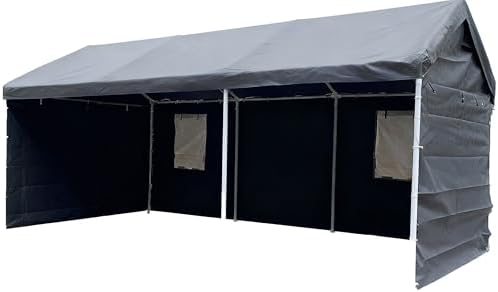 Rutile 10x20 Carport Replacement Sidewall, 180G PE Waterproof & UV Protec...