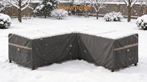 Waterproof 5-Seater Patio V-Shaped Sofa Cover