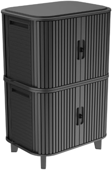 Keter Velo 30 Gallon Outdoor Storage Cabinet (2 Pack)