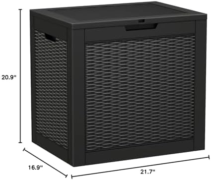 Greesum 5 Cu.ft Resin Storaged Shed Large Outdoor Storage for Patio Furniture...