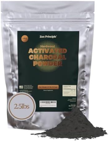 Zen Principle Hardwood Activated Charcoal Powder 100 Percent from USA Trees. ...