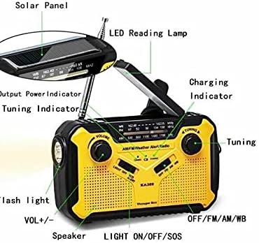Kaito Voyager ECO Emergency Radio KA369 AM/FM NOAA Weather Alert 5-Way Powere...