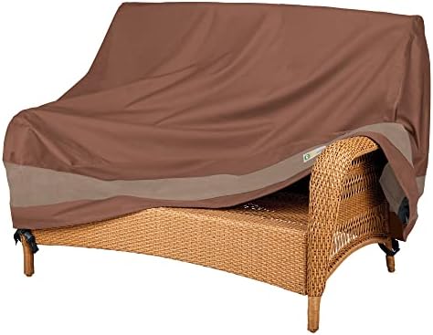DUCKCOVERS Ultimate Patio Loveseat Couch Cover, 60"W x 35"D x 35&qu...