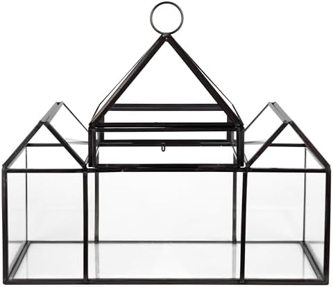 D'Eco Glass Castle Plant Terrarium, Centerpiece & Wedding Letterbox