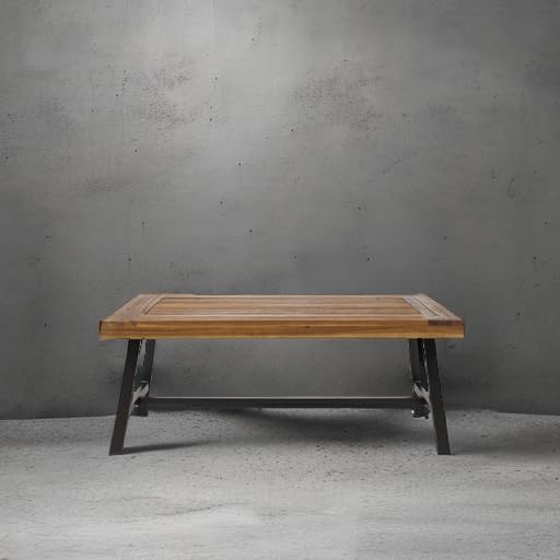 Christopher Knight Home Carlisle Outdoor Acacia Wood Coffee Table, Sandblast/...