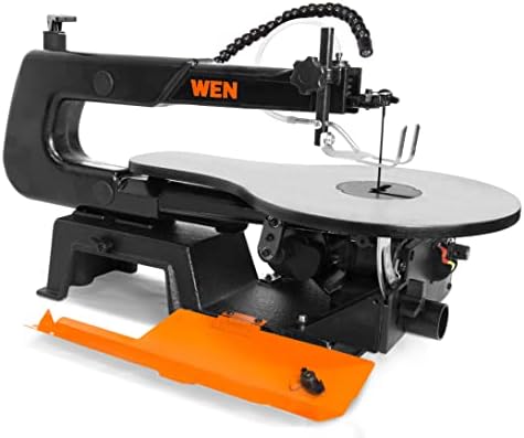 WEN Variable Speed Scroll Saw, 16-Inch with Work Light and Easy Access Blade ...