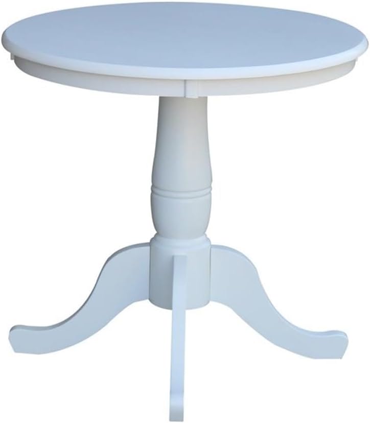 IC INTERNATIONAL CONCEPTS 30" Round Top Pedestal Table - 28.9" H