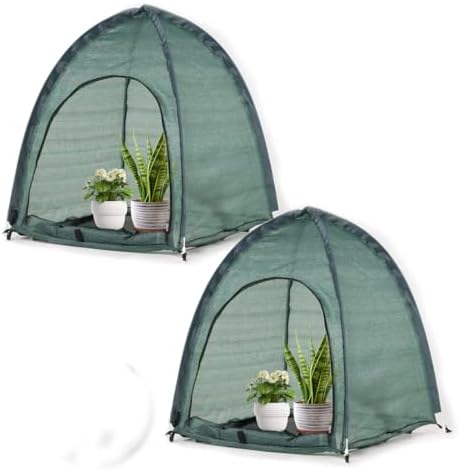 2pack Pop up Plant Sunshade Cloth,Plant Sun Shade Net for Flower UV Resistant...