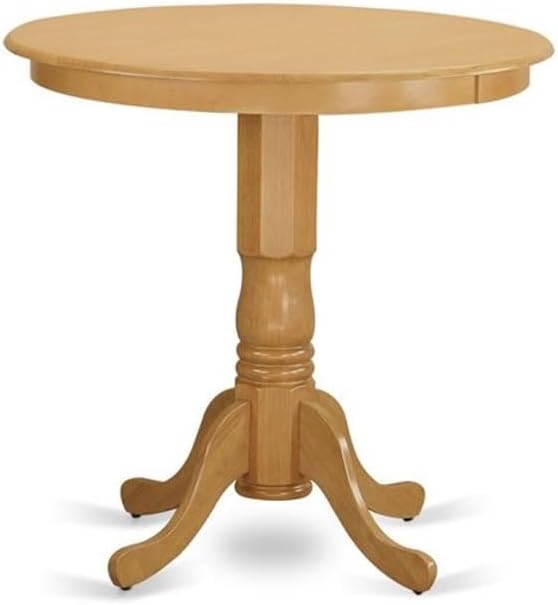 East West Furniture JACF3-OAK-C 3 Piece Kitchen Counter Height Dining Table S...