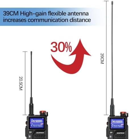 BAOFENG K5PLUS Radio Ham Radio 10W Rechargeable Walkie Talkies Long Range UV3...