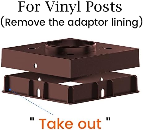SIEDiNLAR Solar Post Cap Lights Outdoor 2 Modes, 4 Pack, Brown, Warm/White