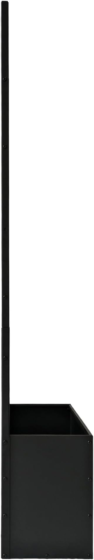 Oakland Living 6 ft. X 4 ft. Black Freestanding Metal Privacy Screen Room Div...