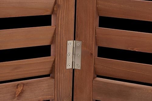 Knocbel Privacy Screen Solid Wood Decorative Fences Air Conditioner Fence Tra...