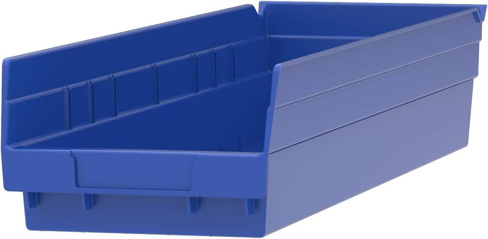 Akro-Mils 30164 Heavy Duty Plastic Shelf Bins, 24"x 6.5"x 4", ...