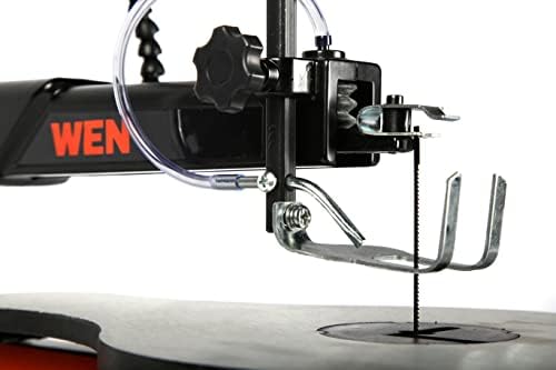 WEN Variable Speed Scroll Saw, 16-Inch with Work Light and Easy Access Blade ...
