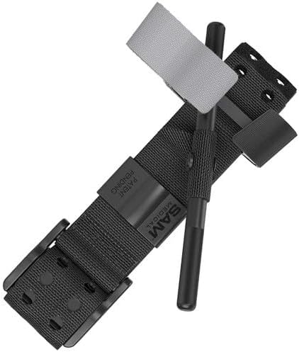 SAM Medical SAM XT Extremity Tourniquet with Metal Windlass, Black, One-Hande...