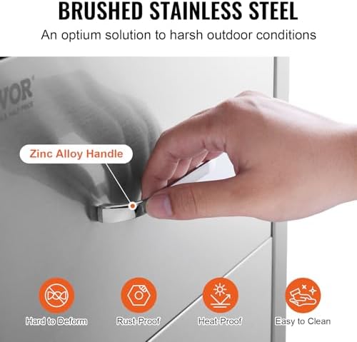 VEVOR Outdoor Kitchen Drawers 14"W x 14.3"H x 23"D Stainless S...
