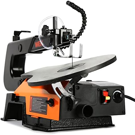 WEN Variable Speed Scroll Saw, 16-Inch with Work Light and Easy Access Blade ...