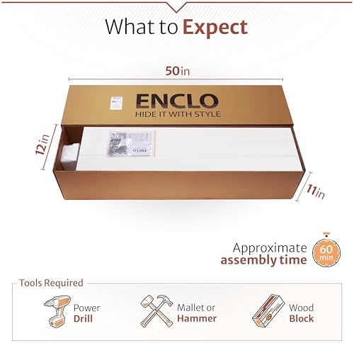 Enclo Premium White Vinyl Privacy Screen, DIY No Dig Kit