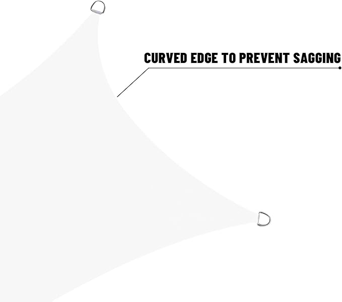 LOVE STORY Right Triangle 10'x10'x14.1' Waterproof Sun Shade Sail...