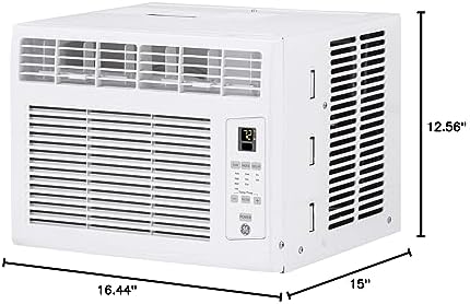 GE Electronic Window Air Conditioner 6000 BTU, Efficient Cooling for Smaller ...