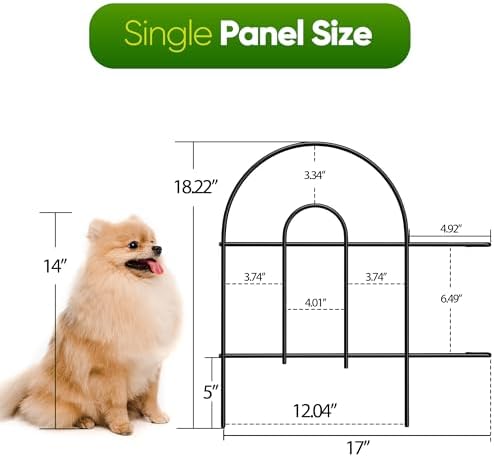 ZENY 35 Pack Decorative Garden Fence Fencing, 50 Ft(L) x 18in(H) Patio Fence ...