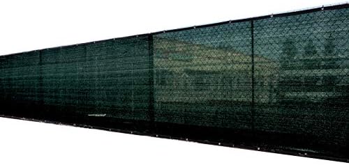 8'x50' 8ft Tall 3rd Gen Black Fence Privacy Screen Windscreen Shade C...