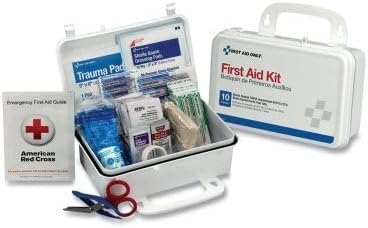 First Aid Only 10-Person Compact First Aid Kit for Home, Car & Work