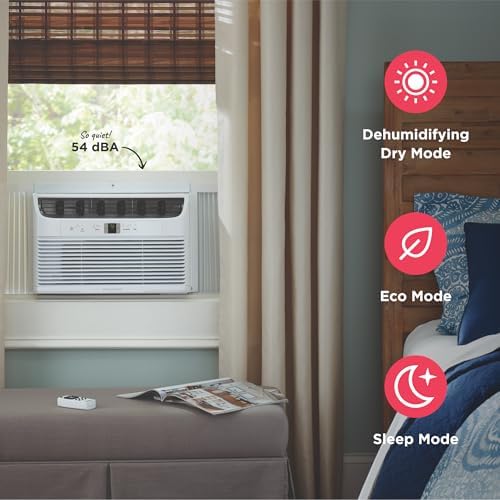 Frigidaire 8,000 BTU Window Air Conditioner with Remote Control, Cools Up to ...