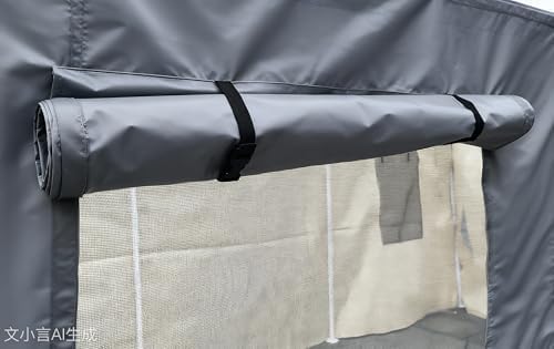 Rutile 10x20 Carport Replacement Sidewall, 180G PE Waterproof & UV Protec...