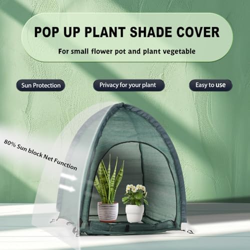 2pack Pop up Plant Sunshade Cloth,Plant Sun Shade Net for Flower UV Resistant...
