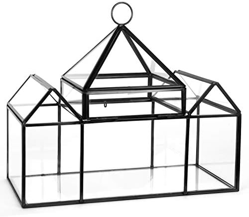 D'Eco Glass Castle Plant Terrarium, Centerpiece & Wedding Letterbox