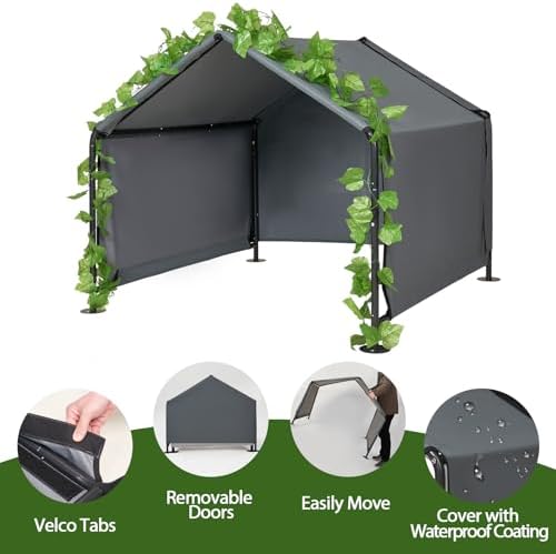 Large Dog Shade for Outside - Outdoor Dog Canopy Pet House Dog Tent Shelter