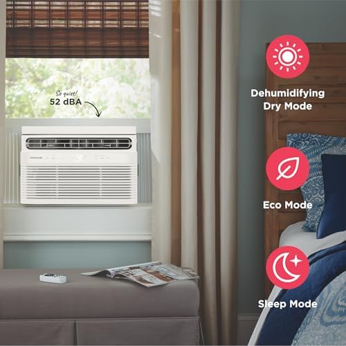 Frigidaire 5,000 BTU Window Air Conditioner with Remote Control, Cools Up to ...