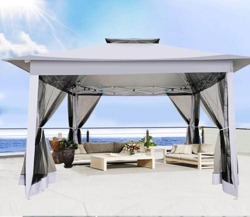 COBIZI 12x12 Pop Up Gazebo On Clearance - Upgrade Easy Up Metal Outdoor Canop...