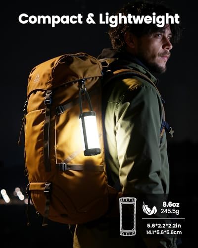 Glocusent 106 LED Camping Lights, 5000mAh Rechargeable Lantern for Outages