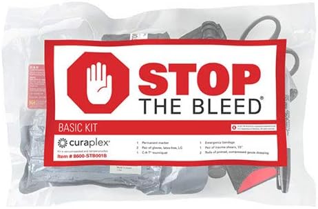 Stop the Bleed Basic Kit with CAT Tourniquet, 8 Piece Kit