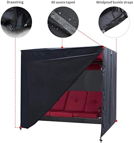 Outdoor Swing Cover 3 Triple Seater Hammock Cover Garden Swing Cover Garden H...