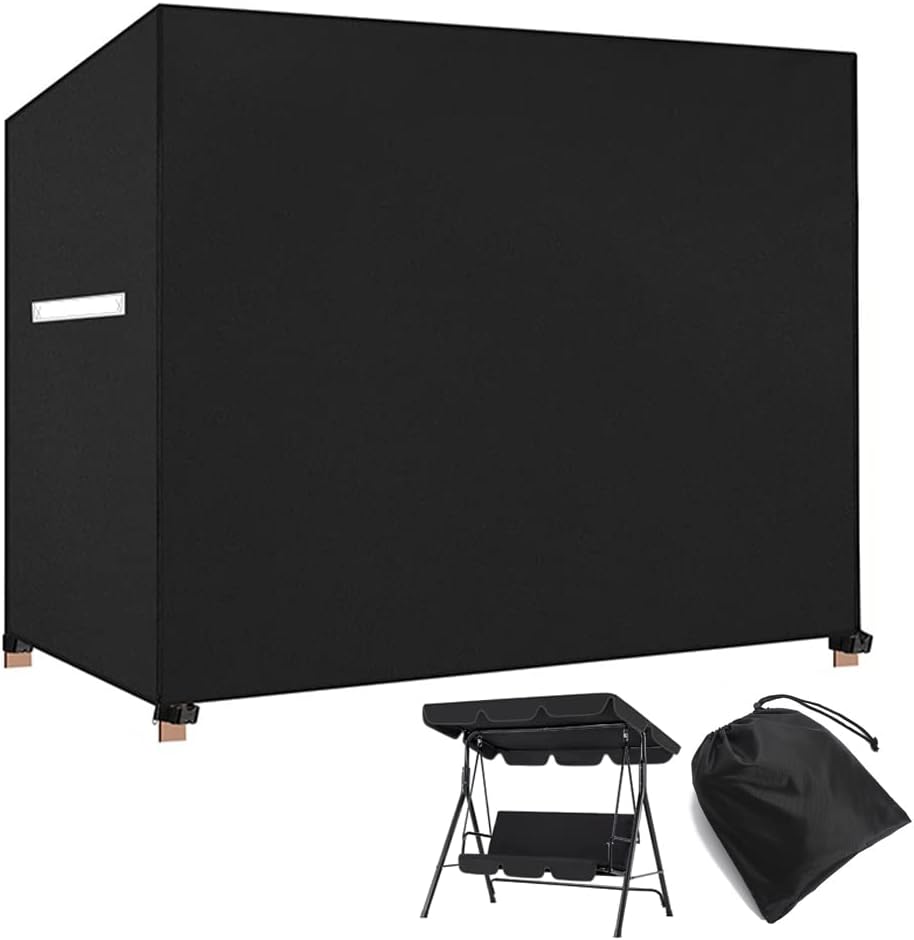 Outdoor Swing Cover, 3 Triple Seater Patio Swing Heavy Duty Waterproof Garden...