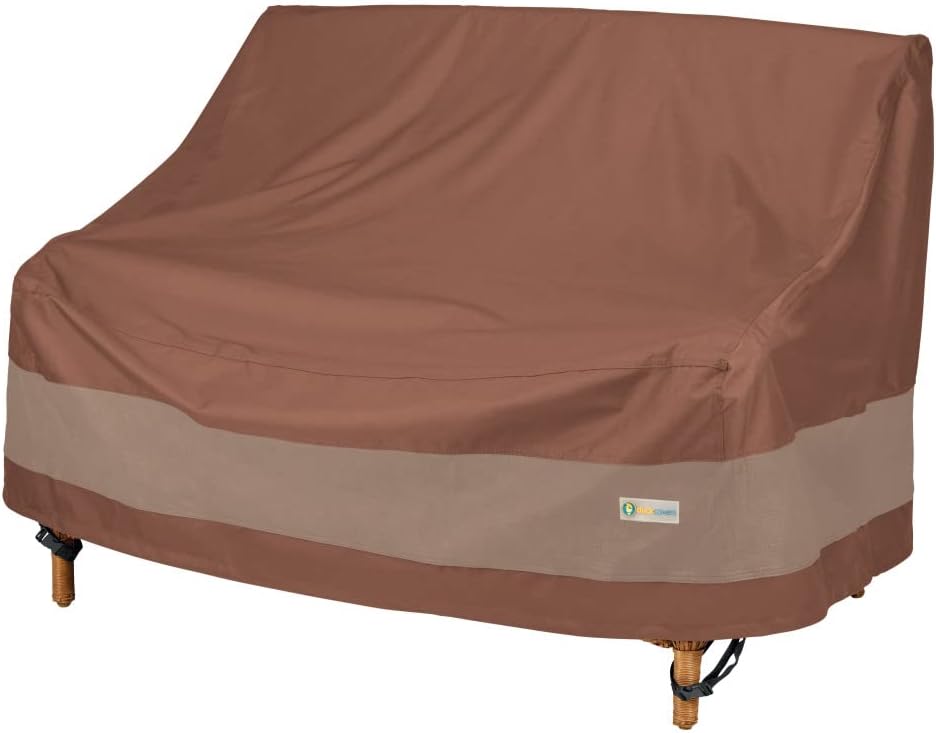 DUCKCOVERS Ultimate Patio Loveseat Couch Cover, 60"W x 35"D x 35&qu...