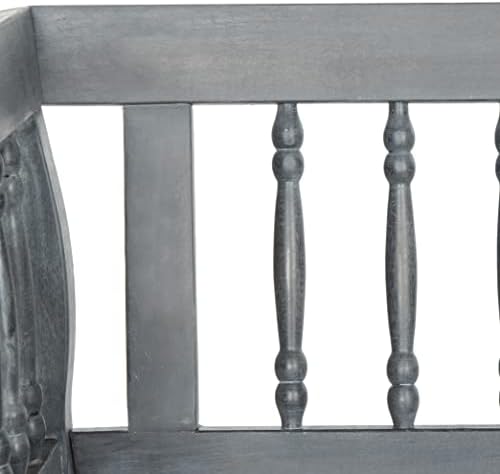 SAFAVIEH Outdoor Brentwood Wood Bench, 72.1" Ash Grey PAT6732B