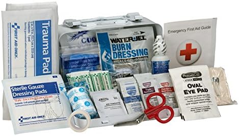 First Aid Only 90755 ANSI A 2015 and OSHA Compliant First Aid Kit, 10-Person ...