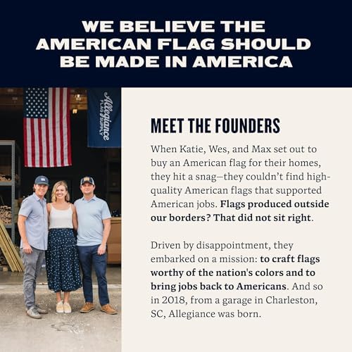 Allegiance American Flags For Outside Set 3x5 Ft, Made in USA