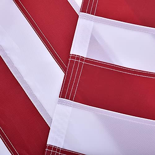 American Flag 5x8 FT, US Flag USA High Wind with Embroidered Stars, Sewn Stri...